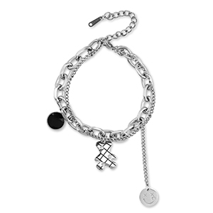 Armb&auml;nder aus Stainless Steel - Rostfreiem Stahl B&auml;r Silver