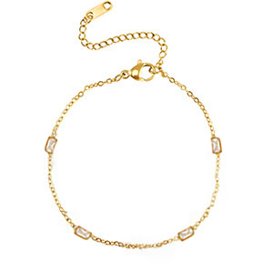 Armb&auml;nder aus Stainless Steel - Rostfreiem Stahl Crystal Gold