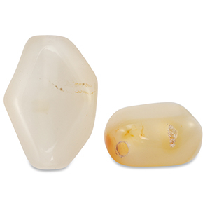 Naturstein Perlen Achat Irregular Beige