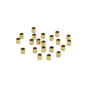 Stainless Steel - Rostfrei Stahl Perlen Quetschperlen Tube 1.5mm Gold