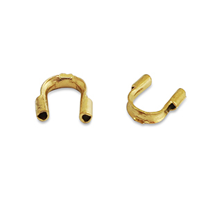 Stainless Steel - Rostfrei Stahl Schmuckzubeh&ouml;r Wire guardian / Drahtschutz Gold