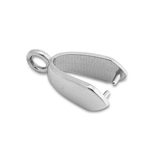 Stainless Steel - Rostfrei Stahl Schmuckzubeh&ouml;r Collierschlaufe f&uuml;r Anh&auml;nger Silver