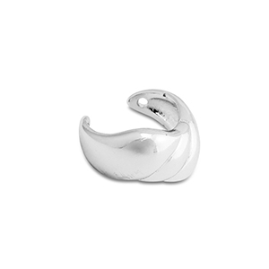 Ohrringe aus Stainless Steel - Rostfreiem Stahl Ear Cuff Silver