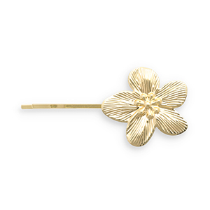 Haarschmuck Haarklammer Blume Gold