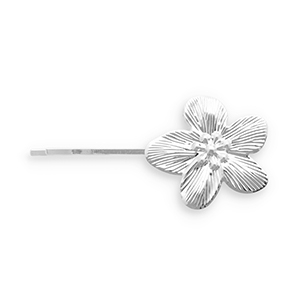 Haarschmuck Haarklammer Blume Silver