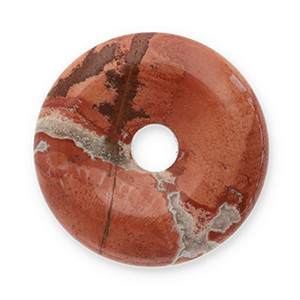 Naturstein Anh&auml;nger Achat Donut 16mm Red brown