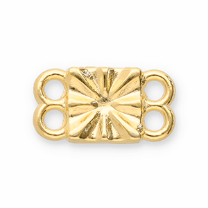 Metall Anh&auml;nger DQ Zwischenst&uuml;ck Gold (Nickelfrei)