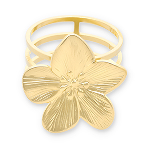 Schalringe aus Stainless Steel - Rostfreiem Stahl Blume Gold