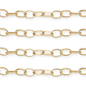 Aluminium Schmuckzubeh&ouml;r Gliederkette Ankerkette Gold