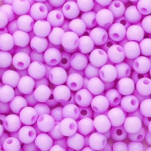 4 mm Acrylperlen Shiny Lilac pink