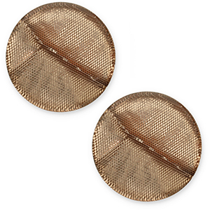 20 mm flach Cabochon Polaris Elements Las Vegas Brown