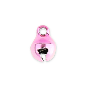 Metall Anh&auml;nger Gl&ouml;ckchen 6mm Light pink