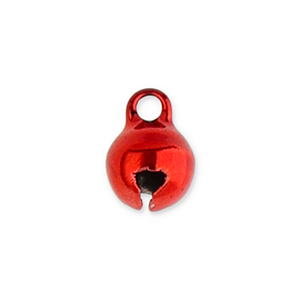 Metall Anh&auml;nger Gl&ouml;ckchen 6mm Red