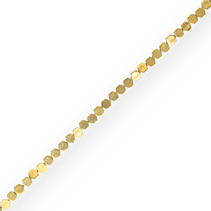 H&auml;matit Perlen Hexagon Gold