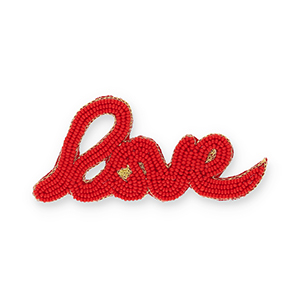 Broschen "Love" Red-gold