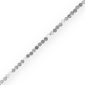 H&auml;matit Perlen Hexagon Silver