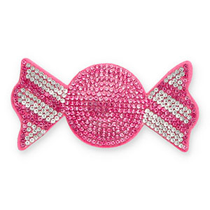 Statement hangers mit Strass Bonbon Dark pink-crystal