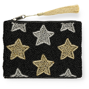 Etui Sterne Black-silver-gold