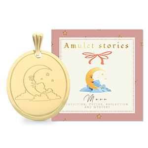 BY31&reg; Stainless Steel - Rostfrei Stahl Anh&auml;nger Mond Gold