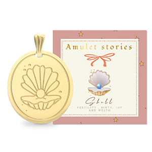 BY31&reg; Stainless Steel - Rostfrei Stahl Anh&auml;nger Muschel Gold