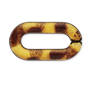 Acryl-Kettenglied, 20 mm, lose Golden brown