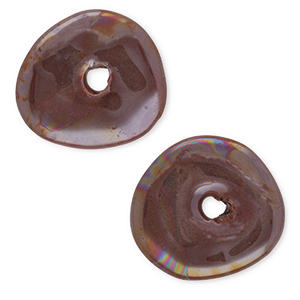 DQ Griechische Keramik Perlen Donut Victorian purple