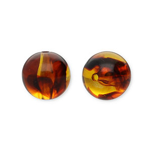16 mm Acrylperlen Rund Orange brown