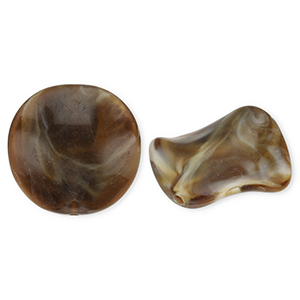 Acrylperlen Organicdesign Brown-white