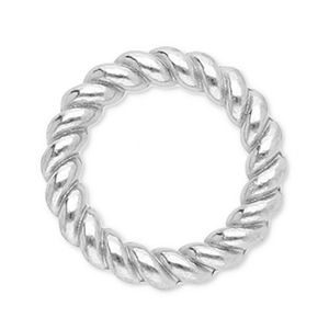 Stainless Steel - Rostfrei Stahl Schmuckzubeh&ouml;r Ring 8 mm Silver