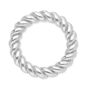 Stainless Steel - Rostfrei Stahl Schmuckzubeh&ouml;r Ring 10 mm Silver