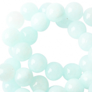 Naturstein Perlen 6 mm Light turquoise blue