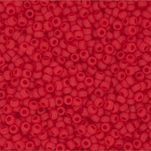 Miyuki Rocailles 11/0 Matted Transparent Lt.Red 11-0140F