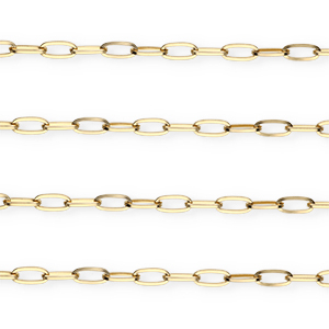 Gliederketten aus Stainless Steel - Rostfreiem Stahl Gold