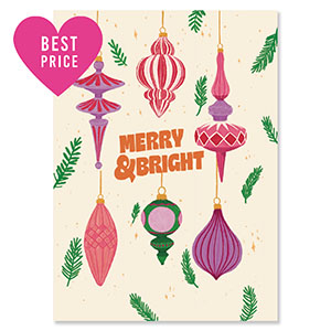 BY31&reg; SchmuckKarten "Merry & Bright" Off white-pink-purple-dark green