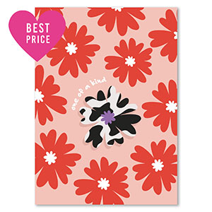 BY31&reg; Schmuck Karten "One of a kind" Red-orange-black-white