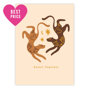 Schmuck Karten "Better Together" Light pink