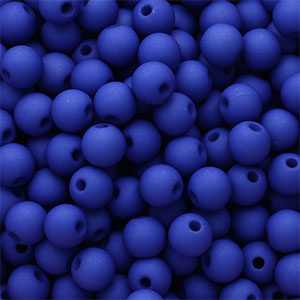 6 mm Acrylperlen Royal blue