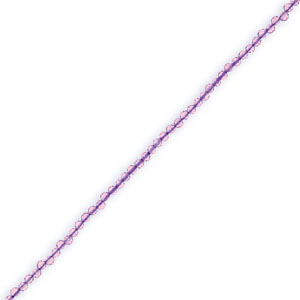 Naturstein Perlen Facett geschliffen 2mm Light amethyst-pearl shine coating