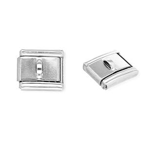 Italian Charm Element aus Stainless Steel - Rostfreiem Stahl mit &Ouml;se Silver