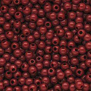 6 mm DQ Acrylperlen shiny Salsa 18-1657 TCX