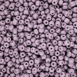 Glasperlen Rocailles 8/0 (3 mm) Dusty mauve purple