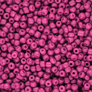 Glasperlen Rocailles 8/0 (3 mm) Hot pink