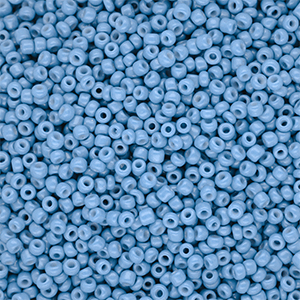 Glasperlen Rocailles 12/0 (2 mm) Light blue