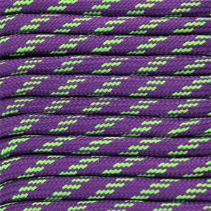 Trendy Paracord 6.5 mm Purple-neon green