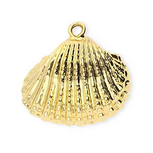 Muschel Anh&auml;nger Specials Herzmuschel Gold