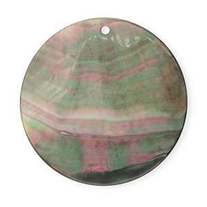 Muschel Anh&auml;nger Specials Rund Dark grey