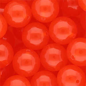 18 mm DQ&reg; Acrylperlen shiny Vermillion red
