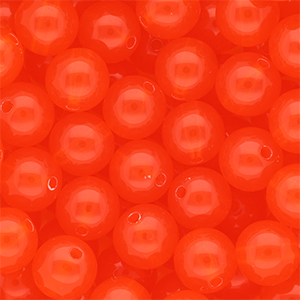 12 mm DQ&reg; Acrylperlen shiny Vermillion red