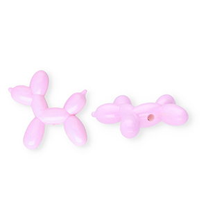 Acrylperlen shiny Ballonhund Pastel lilac