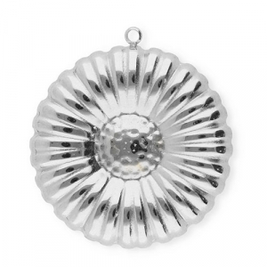 Stainless Steel - Rostfrei Stahl Anh&auml;nger Blume Silver